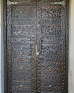 Gothic front door featuring NW/AC5 mock hinges and NW/60DD coach bolt studs 