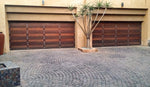 Two double doors side by side featuring NW/93DD CH chrome 50 mm diameter round studs.