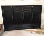 Showroom folding stack doors featuring NW/94DD