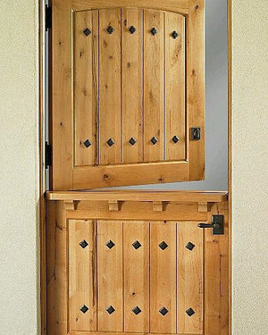 Farm style door featuring NW/66DD rivet head studs