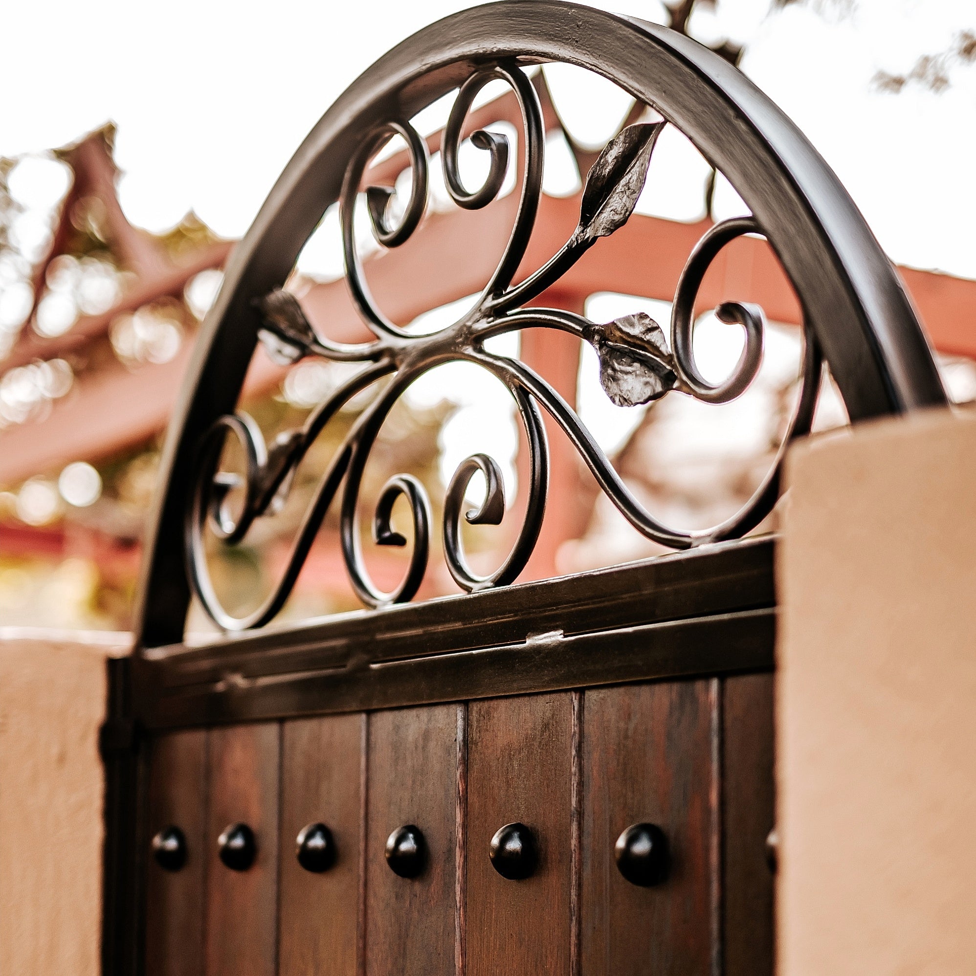 Wood and steel side gate 